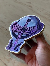 an egyptian cookie with an image of an egyptian pharaoh